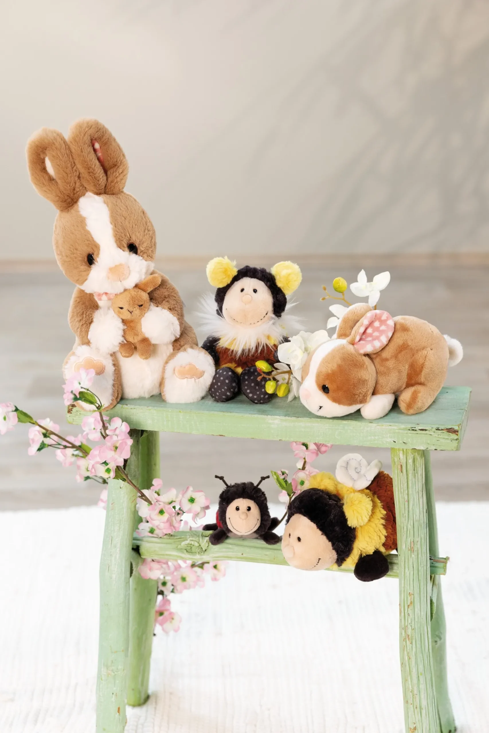 Lying Soft Toy Ladybird Dotti-Lotti NICI GREEN