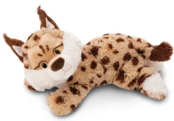 Lying Soft Toy Lynx Mum & Kid NICI GREEN