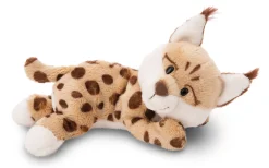 Lying Soft Toy Lynx Mum & Kid NICI GREEN