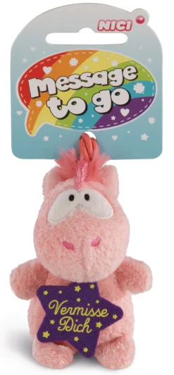 Pendant Unicorn Merry Heart "Vermisse dich"