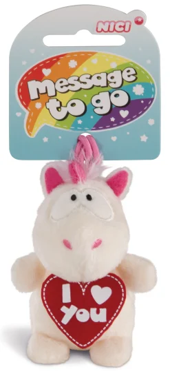 Pendant unicorn Theodor "I love you"