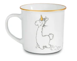 Porcelain mug metallic 'Gehe Deinen Weg'