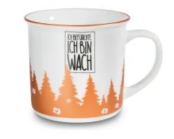 Porcelain mug metallic 'Ich befürchte ich bin wach'
