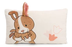 Rechteckiges Kissen Hase & Kind Hopsala NICI GREEN