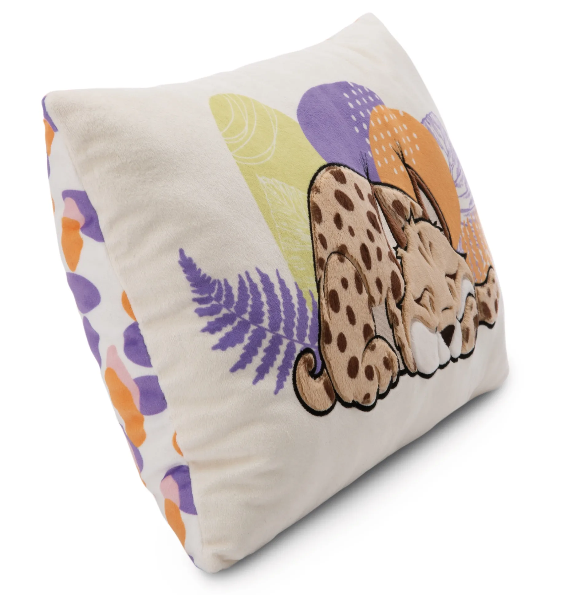 Rectangular Cushion Lynx & Ruffed Lemur NICI GREEN