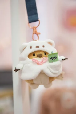 Set soft toy Dog Hiro with bubble tea and polar bear costume