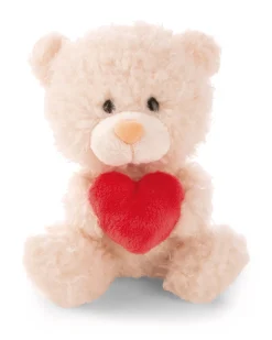 Soft Toy Bear cream with heart