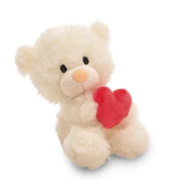 Soft Toy Bear cream with heart