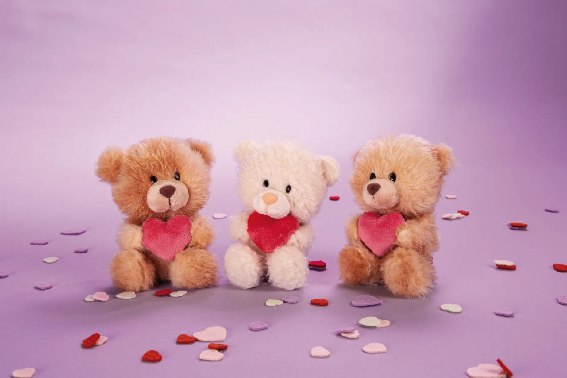 Soft Toy Bear cream with heart