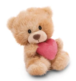 Soft Toy Bear light brown with heart