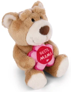 Soft Toy Bear "Beste Mama" light brown