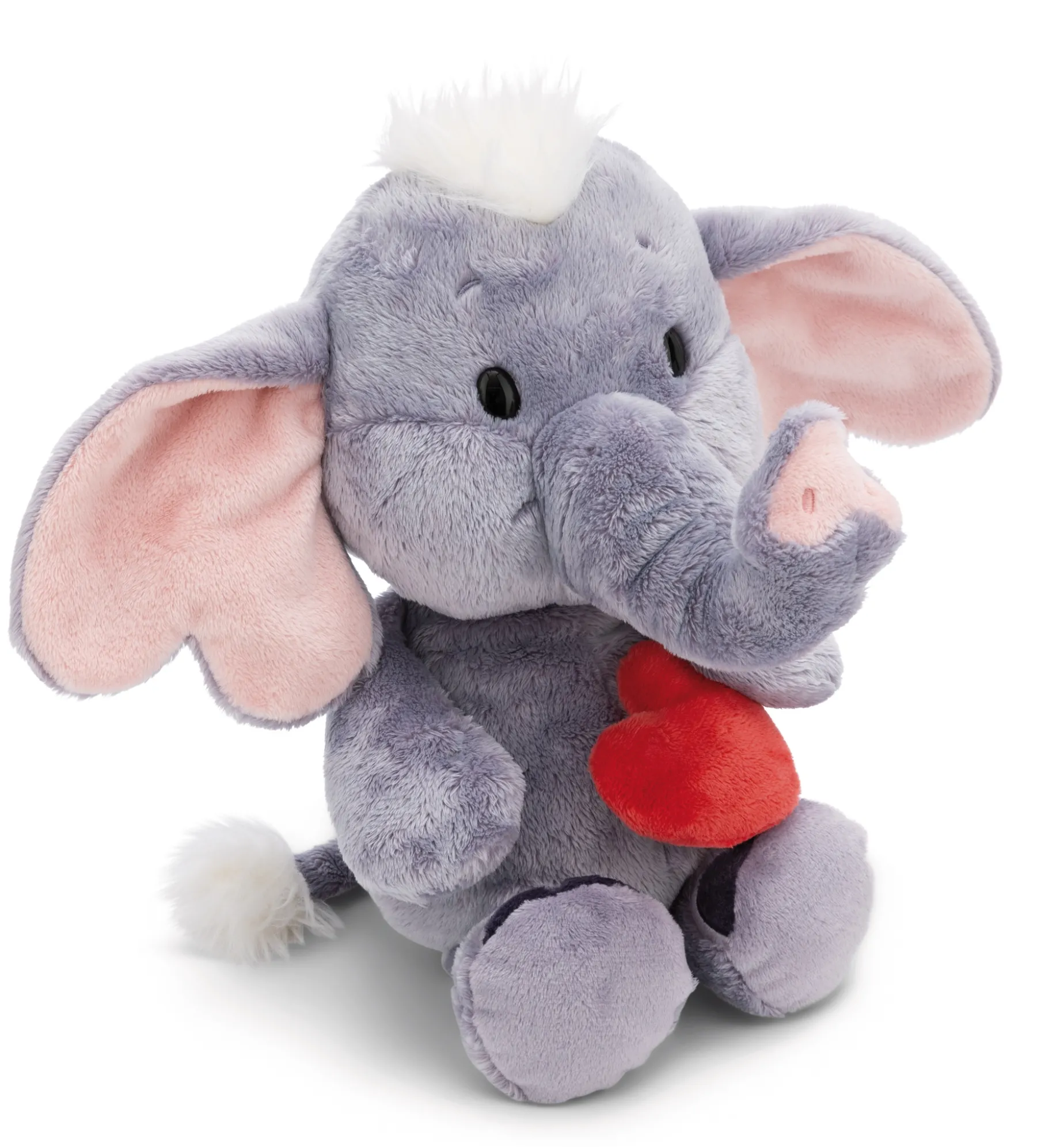 Soft Toy Love Elephant dark grey w/magnet heart NICI GREEN