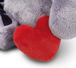 Soft Toy Love Elephant dark grey w/magnet heart NICI GREEN