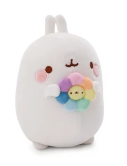 Soft Toy MOLANG 16cm with rainbow flower in gift box
