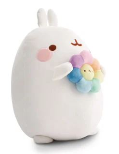 Soft Toy MOLANG 48cm with rainbow flower