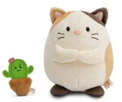 Soft toy mymochi Cat Angy 27cm with cactus