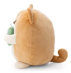 Soft toy mymochi Dog Hiro with bubble tea