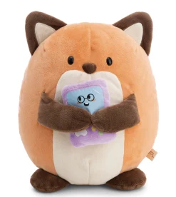 Soft toy mymochi Fox Geeks 27cm with video game