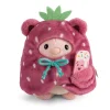 Soft Toy Set Bunny Pibu with soft ice cream and strawberry costume in gift box