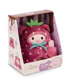 Soft Toy Set Bunny Pibu with soft ice cream and strawberry costume in gift box