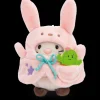 Soft toy Set mymochi Cat Angy with cactus and bunny costume