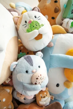 Soft toy Set mymochi Cat Angy with cactus and bunny costume