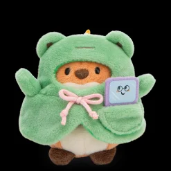 Soft toy Set mymochi Fox Geeks with video game and frog costume