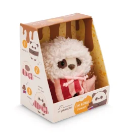 Soft Toy Set Panda Kono with chocolate and popcorn costume in gift box