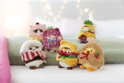 Soft Toy Set Panda Kono with chocolate and popcorn costume in gift box