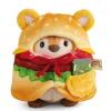 Soft Toy Set Tiger Tiggy with pickle jar and hamburger costume in gift box