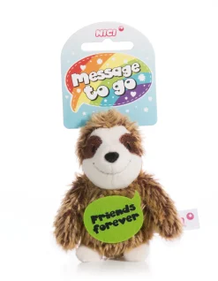 Soft Toy Sloth "Friends forever" with loop